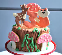 Load image into Gallery viewer, Gourmet 6 inch Enchanted Woodland Forest Cake