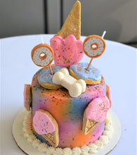 Load image into Gallery viewer, Ice Cream Dreams 4 Inch Gourmet Doggy Cake