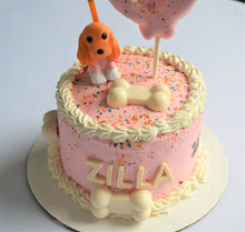 Load image into Gallery viewer, Gourmet Pup Pawty 4 Inch Birthday Cake