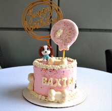 Load image into Gallery viewer, Gourmet Pup Pawty 4 Inch Birthday Cake