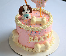 Load image into Gallery viewer, Gourmet Pup Pawty 4 Inch Birthday Cake