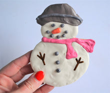 Load image into Gallery viewer, Gourmet Jumbo Snowman Cookie