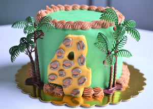 Gourmet 4 Inch Jungle Safari Cake