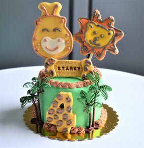 Gourmet 4 Inch Jungle Safari Cake