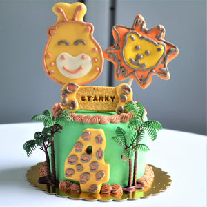 Gourmet 4 Inch Jungle Safari Cake