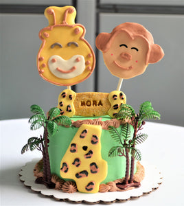 Gourmet 4 Inch Jungle Safari Cake