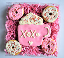 Load image into Gallery viewer, XOXO Latte &amp; Donuts Gourmet Cookie Box