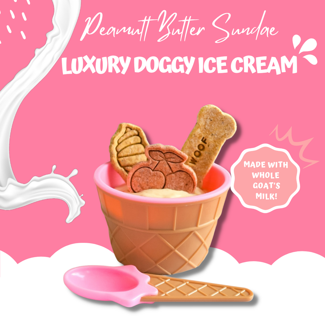 Peamutt Butter Sundae Luxury Doggy Ice Cream