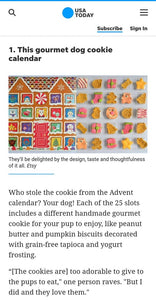 *PRE-ORDER* Bestselling Gourmet Dog Treat Advent Calendar *LIMITED QUANTITIES AVAILABLE (Gingerbread)