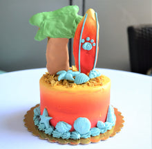 Load image into Gallery viewer, Surf&#39;s Up Gourmet 4Inch Doggy Cake