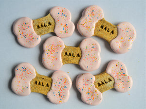 Personalized Gourmet Frosted Bone Treats