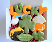 Load image into Gallery viewer, St. Patrick&#39;s Day Gourmet Dog Treat Box