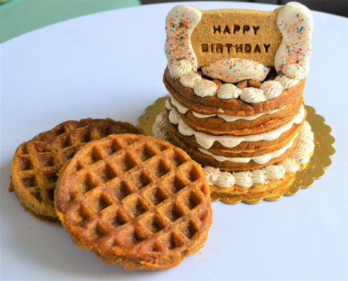 Gourmet Waffle 4 Inch Birthday Cake