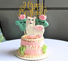 Load image into Gallery viewer, Llama Gourmet 4Inch Birthday Cake