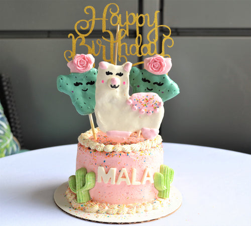 Llama Gourmet 4Inch Birthday Cake