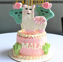Load image into Gallery viewer, Llama Gourmet 4Inch Birthday Cake