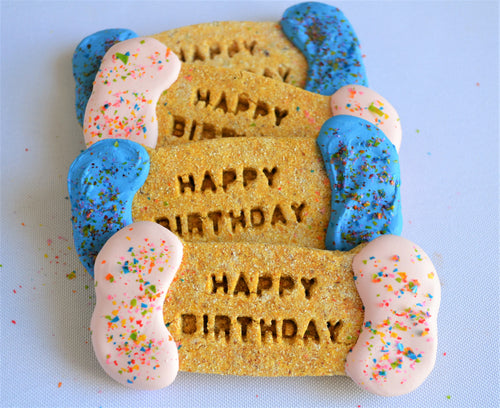Birthday Collection, Gluten-Free, Medium Birthday Bones, 12/case (Wholesale)
