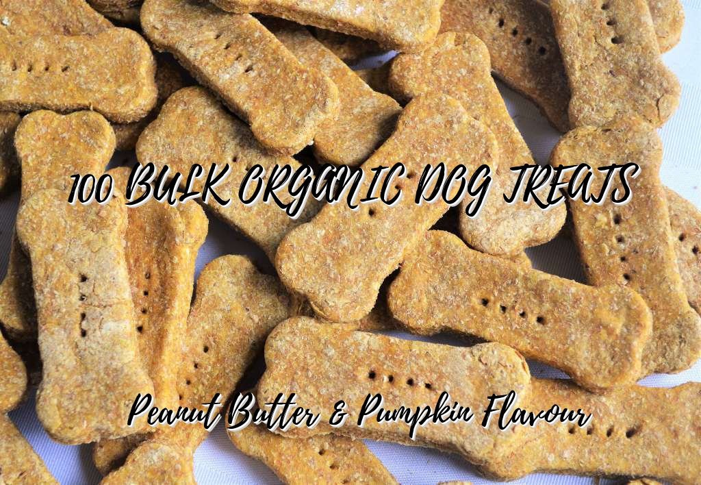 BULK  Discounted Organic Dog Bone Treats (Peanut Butter & Pumpkin Flavor)